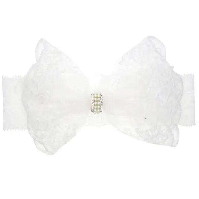 christening bows headbands