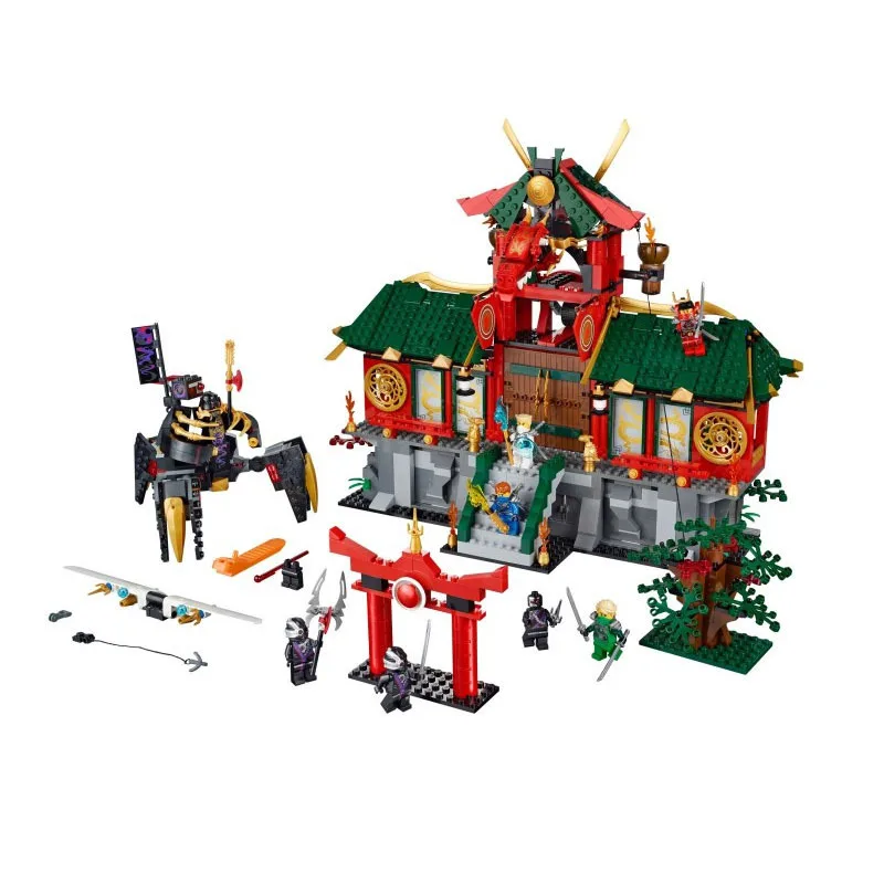 Bela 9797 ниндзя Гром Мечник замок 1223 шт. Building Block Игрушечные лошадки совместимые с мальчиком подарок