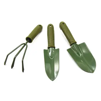 

3Pcs Spade Fork Shovel Rake Harrow Set Gardening Tools Potted Plants Maintenance Suit Anti Slip Handle Gifts