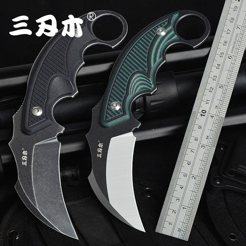 Sanrenmu S635 нож с фиксированным лезвием 14C28N лезвие для кемпинга выживания