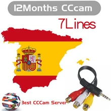 Most stable cccam 7 C-lines CCCAM Server for 1 year for Spain Portugal Germany satellite receiver DVB S2 V7S V8 V9 Set top boxes