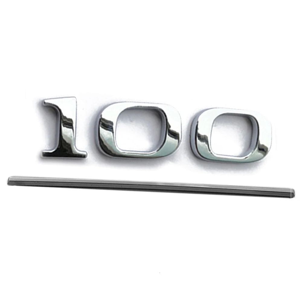 100 Underline 100 значок для Tesla модель S модель X хромированная эмблема наклейки с цитатами 75 85 P90D P100D 90 часть доступа заменяет прочный - Название цвета: 100 Underline