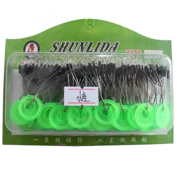 

20 Groups of 120 PCS / Set Tackle Space Resistance Not to Damage The Line Vertical Beans Rod Clip / O-Shaped Fishing Accessories