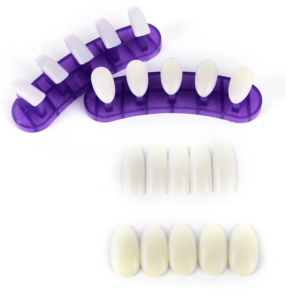 100Pcs Professional Practice Nail Art Study Display Tools Fake Nails