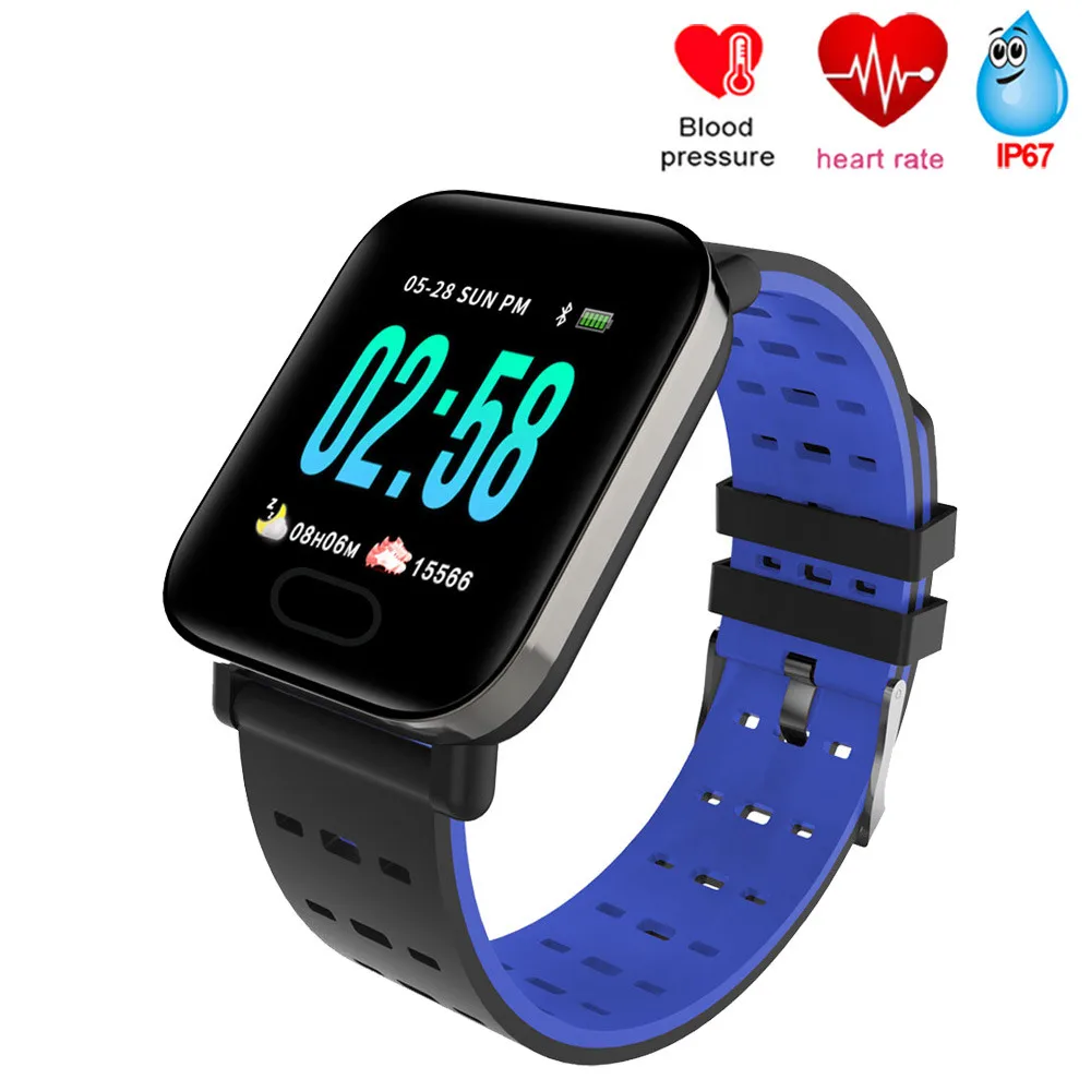 

New Smart watch IP67 Waterproof Fitness Tracker Heart Rate Monitor Blood Pressure Women men Clock Smartwatch For Android IOS