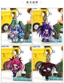 

Japanese anime figure Acrylic DATE A LIVE chan figure keychain