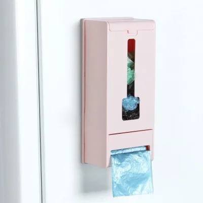 

BF040 Wall hanging plastic garbage bag storage box / kitchen extraction type sundries finishing box 29*12*8cm