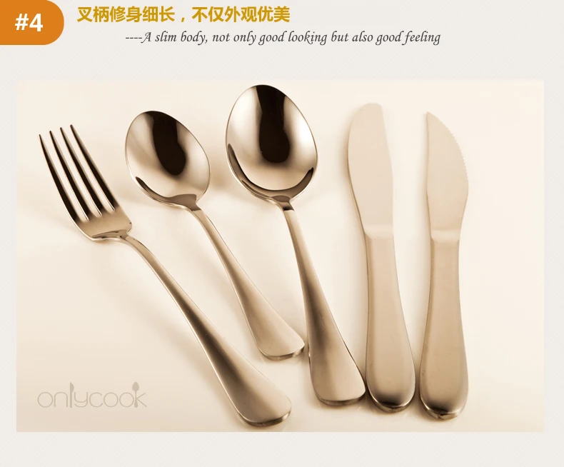 10 шт. ONLYCOOK 430 Нержавеющая сталь вилка стейк вилка для фруктового салата вилка в западном стиле