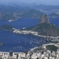 Aerial View Of A City  Rio De Janeiro  Brazil Poster Print (36 x 13)