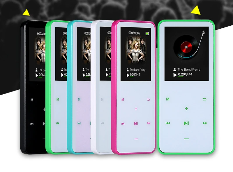 Sports mp3 player has screen lossless music can be inserted card recording display lyrics support multi-languauge | Электроника