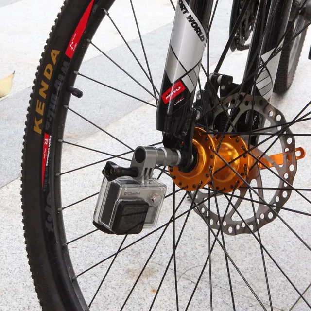 Bicycle Wheel Hub Bracket Holder Connector Three Prong Mount for GoPro Hero 3 4 Xiaomi Yi Sjcam Action Camera