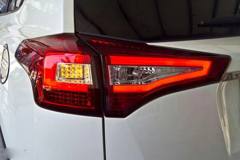 Автомобиль-Стайлинг, RAV4 задний светильник, 2013~,! 4 шт., rav4 противотуманный светильник; хром, rav4 задний светильник, rav 4, автомобильный детектор, rav4 задний светильник