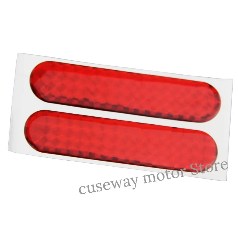 

1 pair motorcycle reflective stickers Auto Exterior Reflector Strip Decal Warning Bumper Safety DDD125