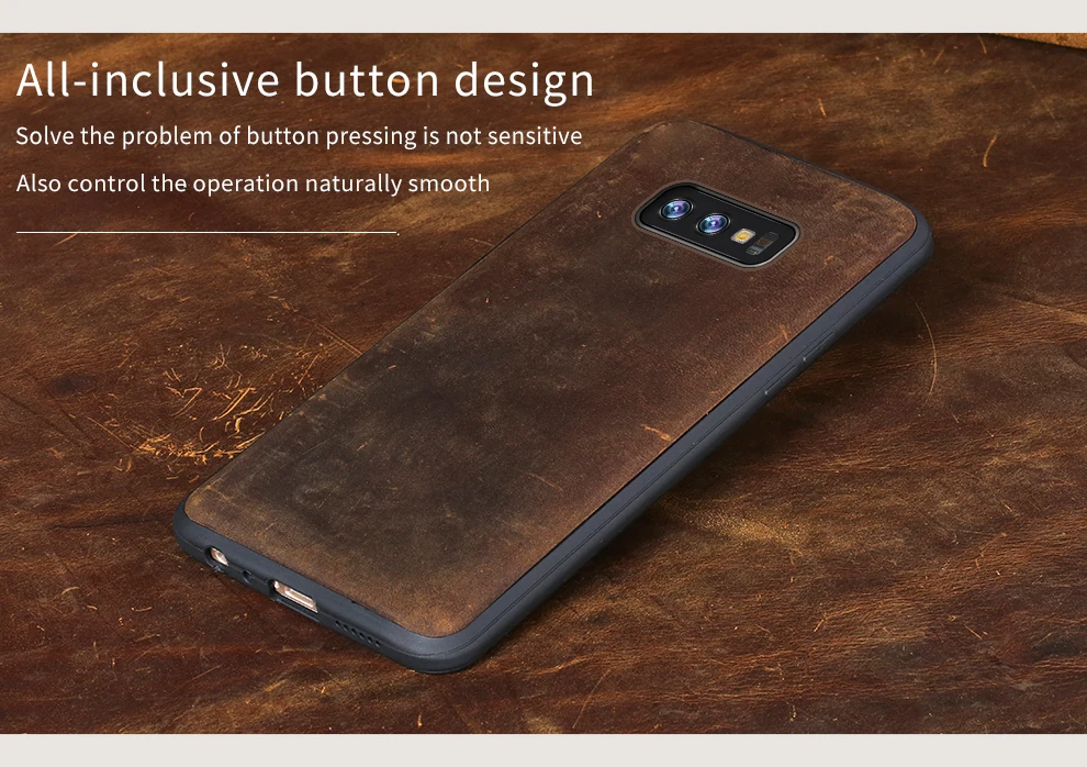 Чехол для телефона из натуральной кожи для samsung Galaxy Note 10 Pro Чехол Crazy Horse кожаная задняя крышка для S7 S8 S9 Plus A5 J5 J7 чехол s
