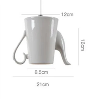 Простой современный молочный горшок чайная чашка светодиодный подвесной светильник s ресторанный коридор/спальня кухонный светильник керамический светильник ing - Цвет корпуса: Розовый