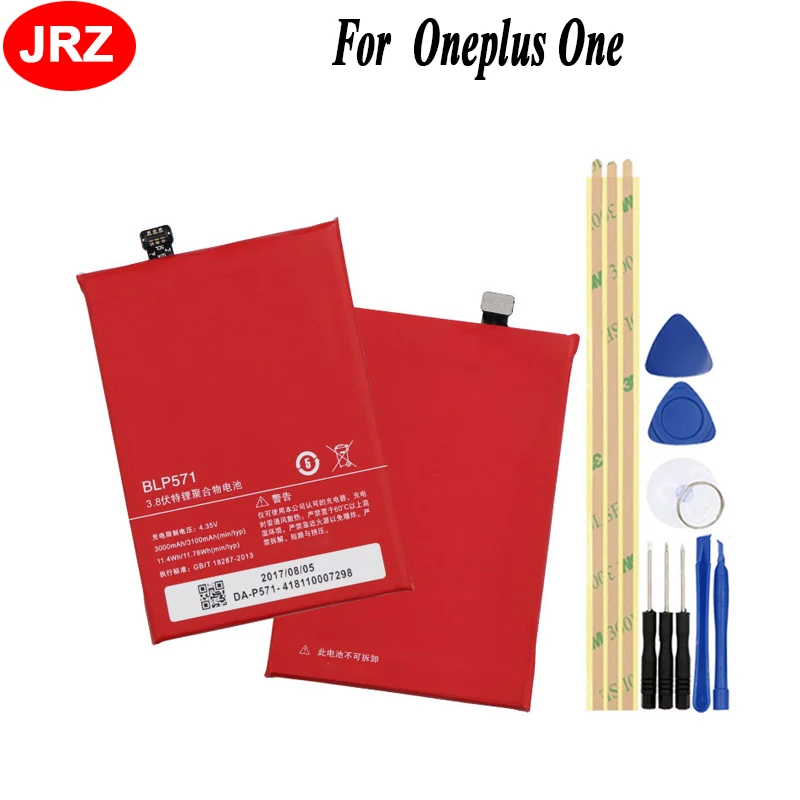 JRZ BLP571 Аккумулятор для Oneplus 1 One Plus батарея телефона 3000/3100 мАч Высокая емкость 3 8 в
