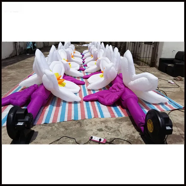 

Free shipping 10m length inflatable flower chain for wedding decoration