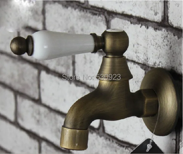 Antique Br Bathroom Washing Machine Laundry Faucet Water Tap Antique Br Bathroom Washing Machine Laundry Faucet Water Tap Single Handle