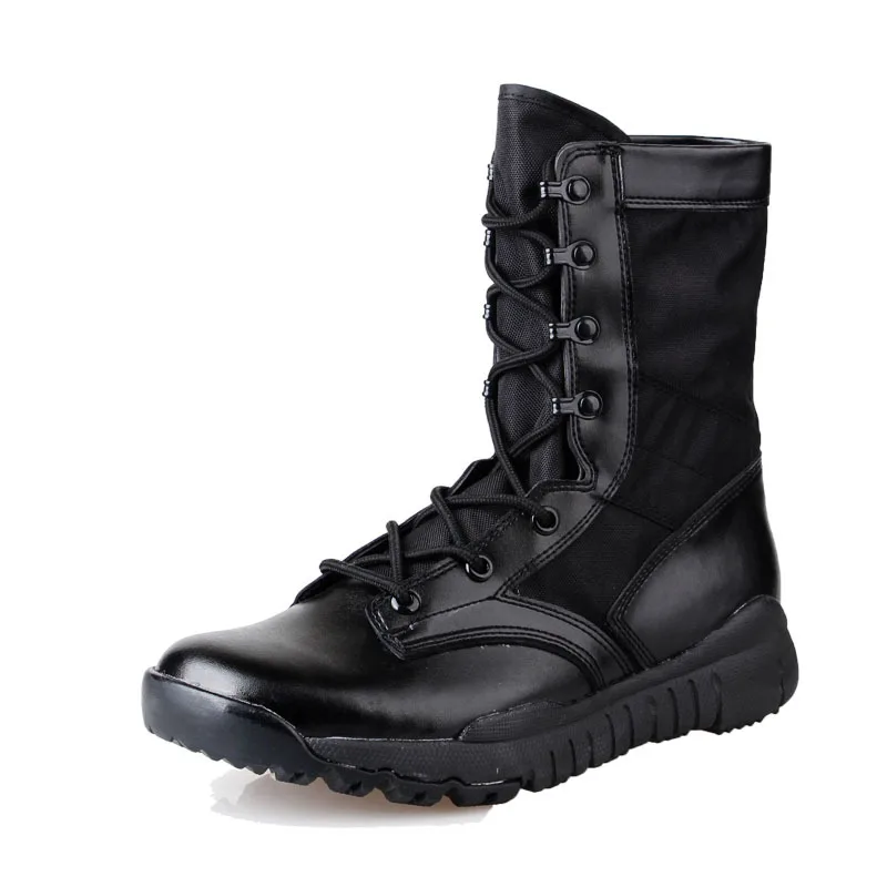 Черные Легкие уличные походные ботинки мужские военные тактические для пустыни