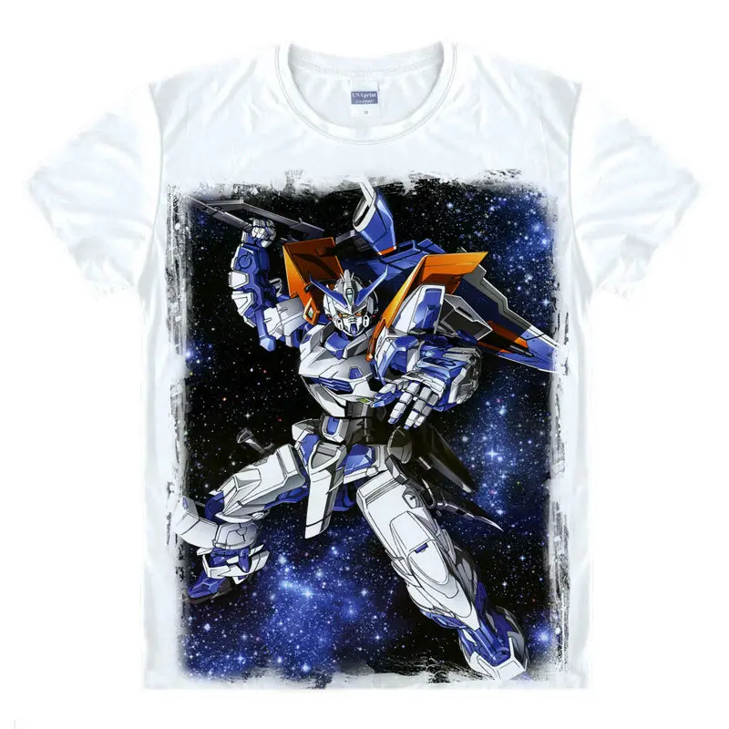 Футболка Gundam Double O с надписью A wakening of the Trailblazer футболки на заказ аниме мультяшный