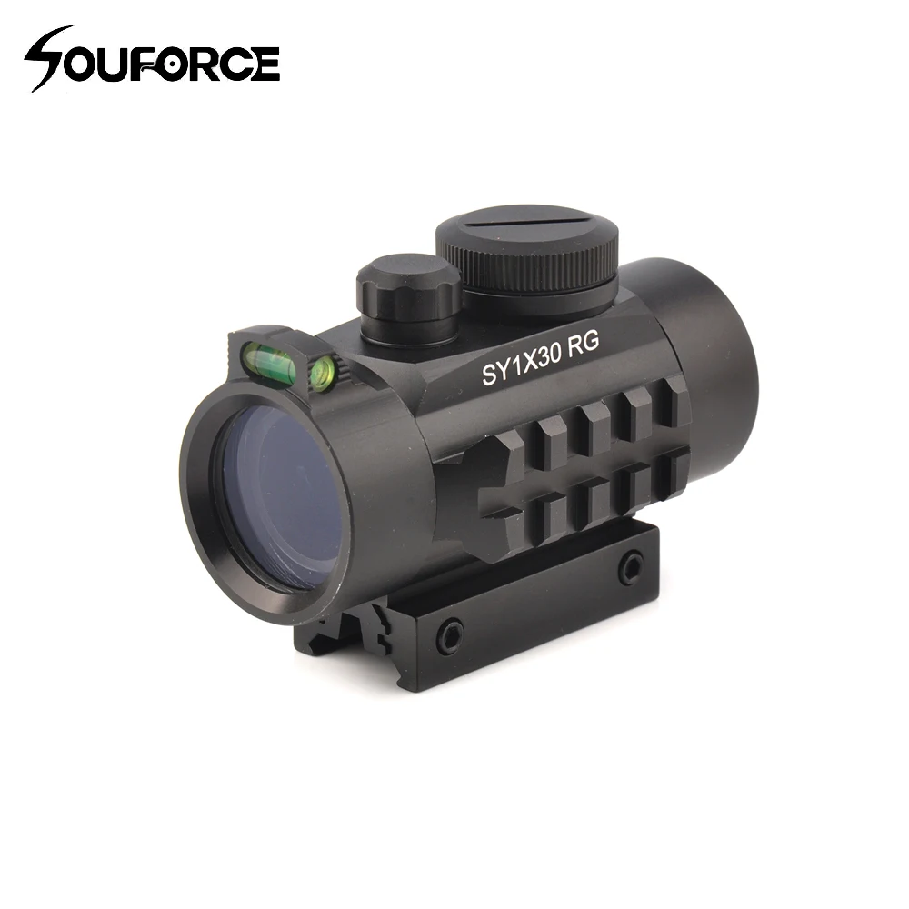 Óptica com Nível de Bolha Monte para a Caça Riflescopes Mira Espírito Pontos Vermelhos Terno 30mm Picatinny – Weaver Sy1x30rg