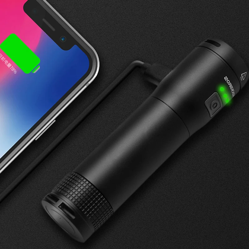 ROCKBROS 700 люмен велосипедный светильник USB Перезаряжаемый 2600 мАч водонепроницаемый