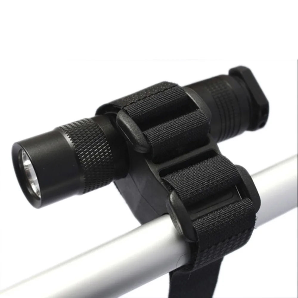 Multi-Purpose Bike Strap Band Flashlight LED Tourch Mount Holder Bike Lock  Clamp Holder Magic Band Mountain Bicycle Accessories