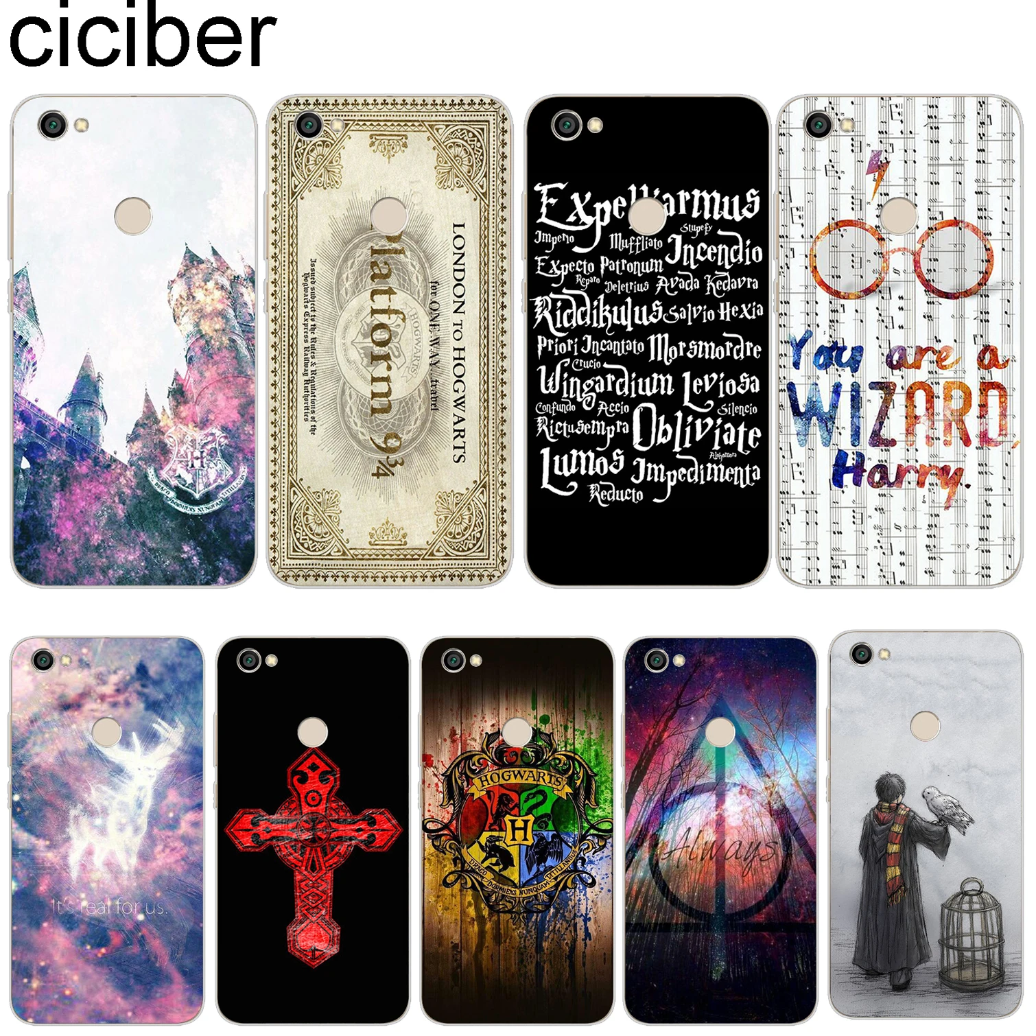 

ciciber Harry Potter for Xiaomi Red 6 5 4 3 A X S Plus Pro S2 Soft TPU Case Back Cover Clear for Redmi Note 6 5 4 3 X A Pro Capa