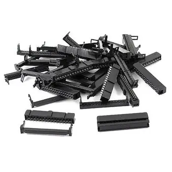 

50 Pcs IDC Cable Connector FC-30P 30Pin 2.54mm ISP 3 in1 JTAG Socket Connectors For Flat Ribbon Cable