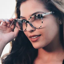 Кошачий глаз простые очки с заклепками оправа для мужчин и женщин трендовая стильная оптическая мода компьютерные очки 45662