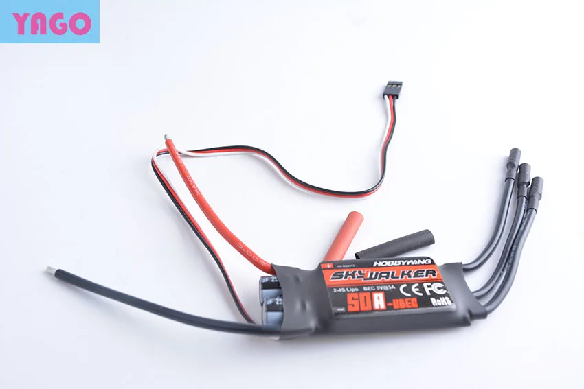 1pcs Original Hobbywing skywalker 50A 2 4s brushless ESC for RC Multicopters Helicopters Quadcopter Airplanes