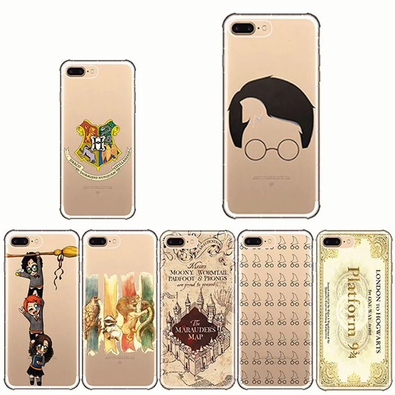 

Phone Case Harry Potter Design Soft Clear Silicon TPU Cover for IPhone 5 6 5S SE 10 X 6S 7 8 plus XR XS MAX
