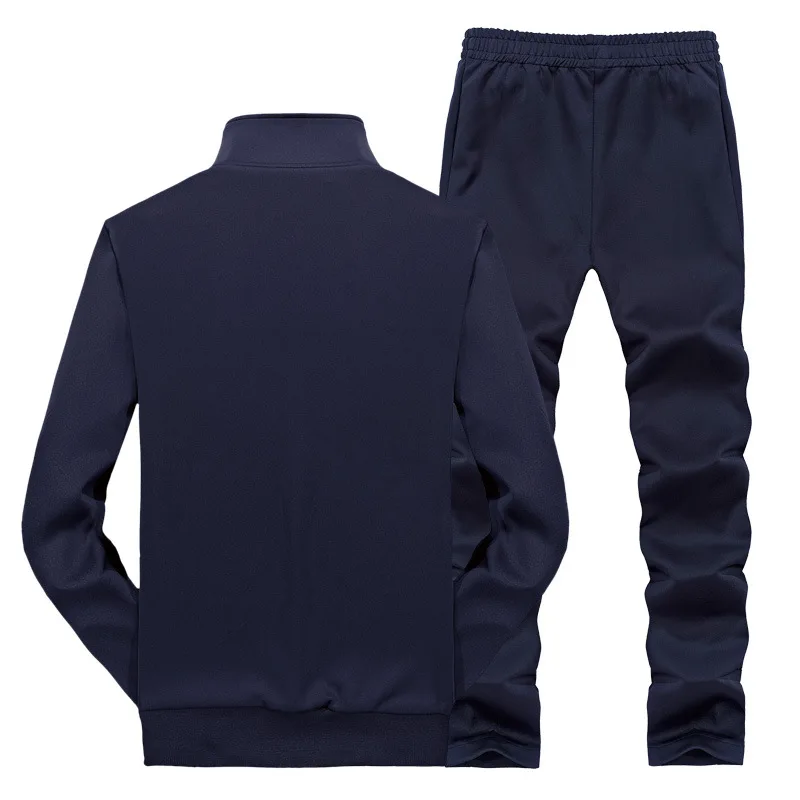 AmberHeard, модный весенний осенний мужской спортивный костюм, куртка+ штаны, спортивная одежда, комплект из двух предметов, спортивный костюм для мужчин, одежда размера плюс