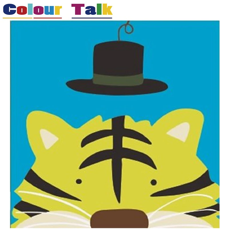 

Modular Wall Painting by Numbers Poster Home Decor Painting Calligraphy Animals Frame by Number Drawing Wallpaper Framed P-0413