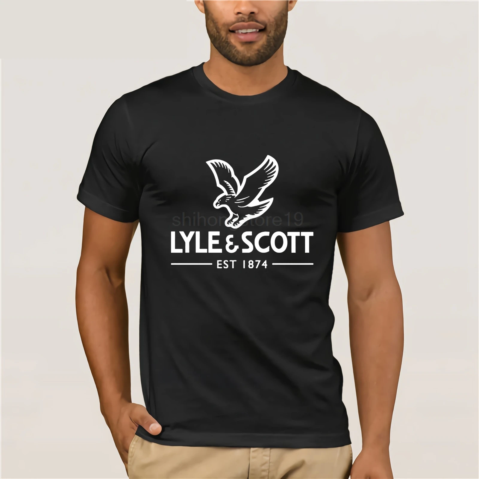 

Lyle & Sctt Golfer T-shirt Retno S-3XL 100% COTTON Tee FREE SHIPPING Summer Fashion Men T Shirt Print Round Neck Man