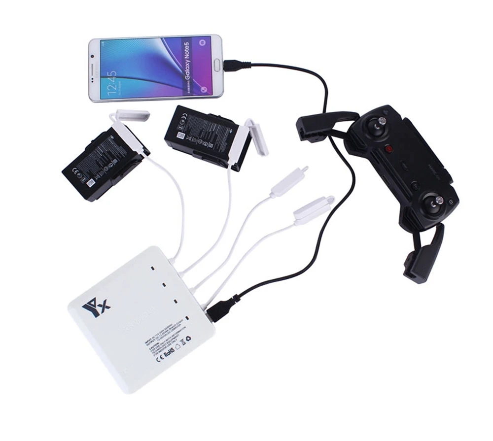 6 In 1 Multi Charger for DJI Mavic Air Drone Battery Charging Hub