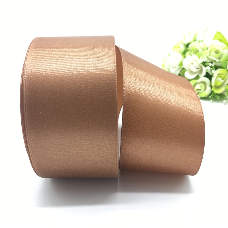 

5Yards/lot 50mm Brown Satin Ribbon Bow Craft Decor Wedding Christmas Party Decoration DIY Craft Sewing Supplies