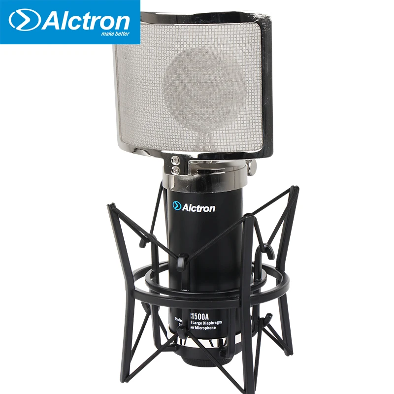 

Alctron MC1500A Professional condenser microphone recording microphone for studio with adjustable wind proof hood DHL/EMS