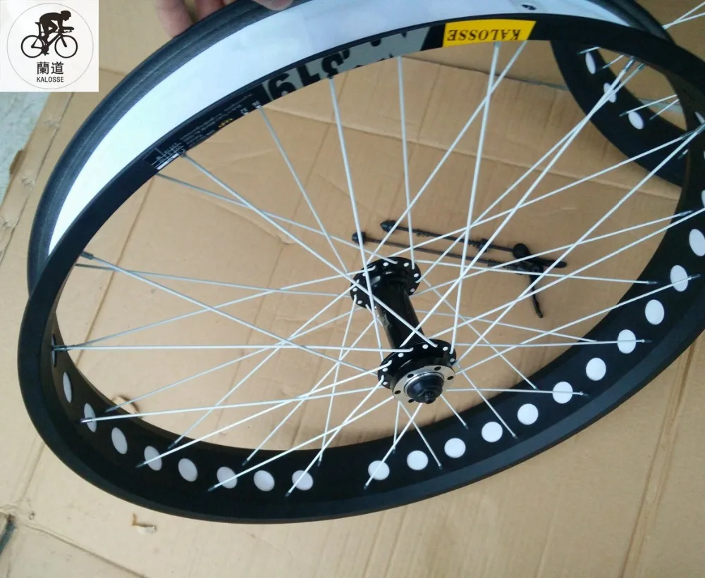 Kalosse 100 мм фэтбайк F135/ R190mm DIY Цвет 36 отверстий 26*4 0 шины для снега/пляжа велосипедные