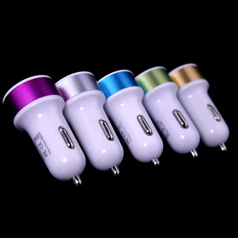 Redbearlin 200pcs Universal Dual USB Ports 5V 2 1A Car Charger Adapter 