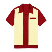 Новые мужские повседневные рубашки плюс размер с коротким рукавом Хлопок винтажная рабочая рубашка кнопка вверх майки из ткани футболка в стиле кантри-рок