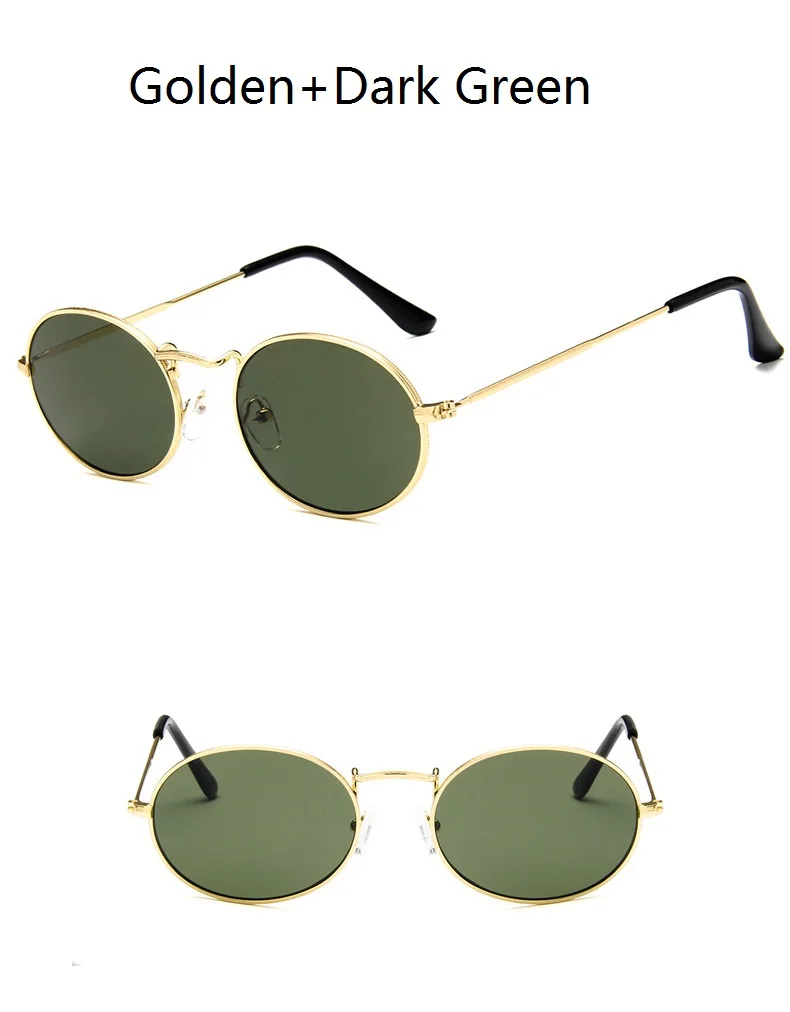 Овальные Солнцезащитные очки женские/мужские очки женские роскошные брендовые дизайнерские ретро металлические солнцезащитные очки винтажные зеркальные UV400 oculos de sol