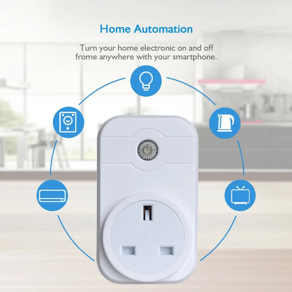Smart Wifi wireless Power Socket Plug Wireless Switch Remote Controls Support Amazon Alexa by IOS Pad