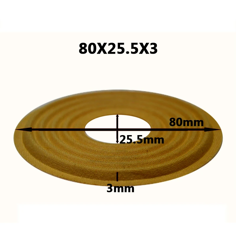 2 шт. 80x25.5/85x29 мм эластичная волновая Громкая колонка сабвуфер низкочастотный