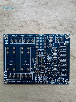

10piece /lot Digital amplifier board BTL circuit 2.1 three channel amplifier horn protection PCB empty board