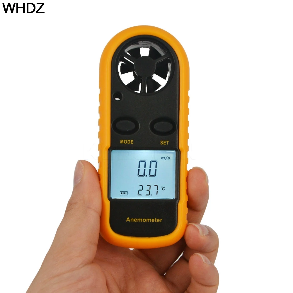 

2016 New Hot Digital LCD CFM/CMM Thermo Anemometer + Infrared Thermometer For Wind Speed Gauge Meter Temperature