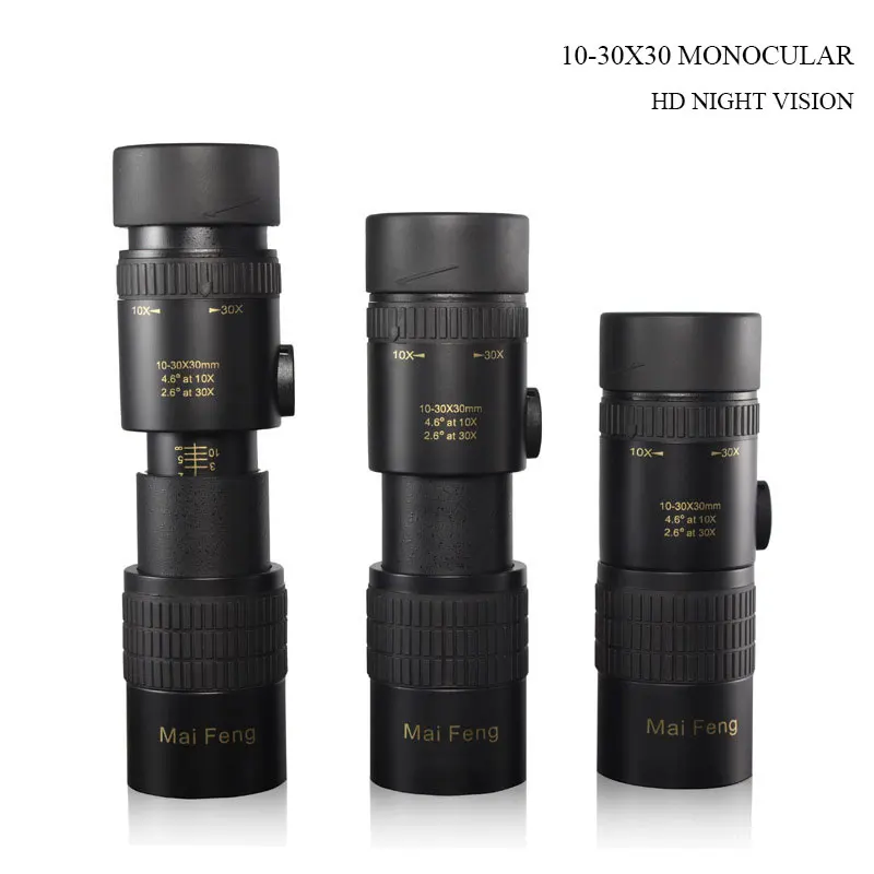 10-30x30 التكبير HD ناظور أحادي العين للرؤية الليلية تلسكوب عالية الجودة جيب Binoculo التخييم تسلق الصيد البصرية بريزم نطاق G 10-30x30 التكبير HD ناظور أحادي العين للرؤية الليلية تلسكوب عالية الجودة جيب Binoculo التخييم تسلق الصيد البصرية بريزم نطاق G