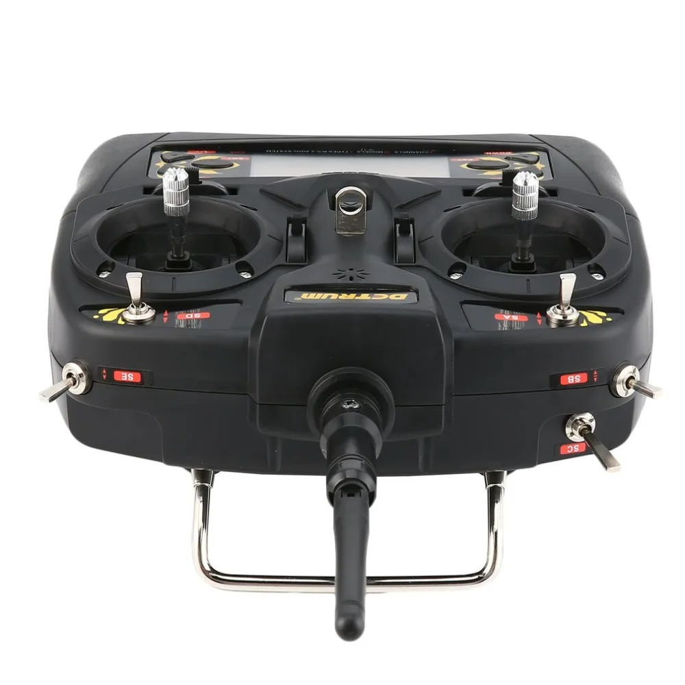 

Detrum GAVIN-6C 6-Channel 2.4G Digital Remote Control + RXC7 Receiver + 4 * 9g Steering Gear Set for RC Plane Boat Car Model HOT