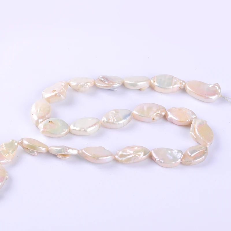 1pack/lot 15-16mm AA quality white water drop Natural freshwater Pearl spacer Loose Beads DIY for Jewelry bracelet necklace