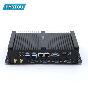 Günstig Intel Core I5 3317u Industrielle Embedded-PC Fanless Mini PC Windows 10 HDMI 4 COM Dual NIC 2 LAN Robuste Computer Pfsense Firewall